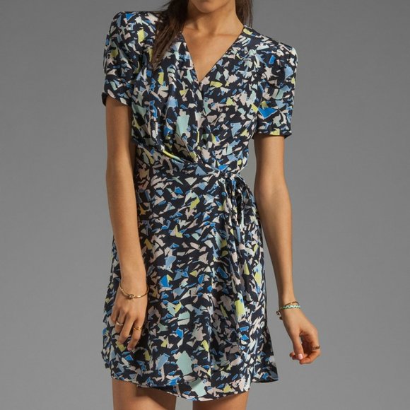 Rebecca Minkoff Dresses & Skirts - Rebecca Minkoff Vista Wrap Silk Dress 8